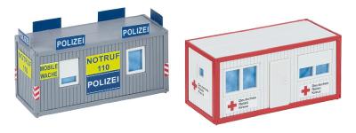 Faller 180338 - H0 - Bürocontainer Polizei und DRK